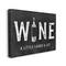 Stupell Industries Wine A Little Laugh A Lot Bottle Typography Canvas Wall Art